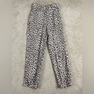 Kenar Leopard Print Pants 100%linen